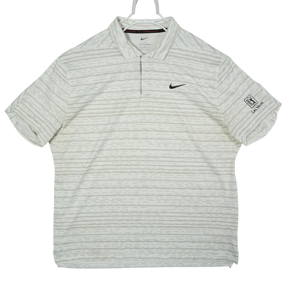 Nike Tiger Woods Dri-FIT ADV Golf Polo TPC Las Vegas White DH0789-100 Mens XL